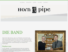 Tablet Screenshot of hornandpipe.de